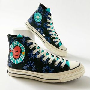 Converse Chuck Taylor 70 Sunny Floral Unity High Top Blue Sneakers